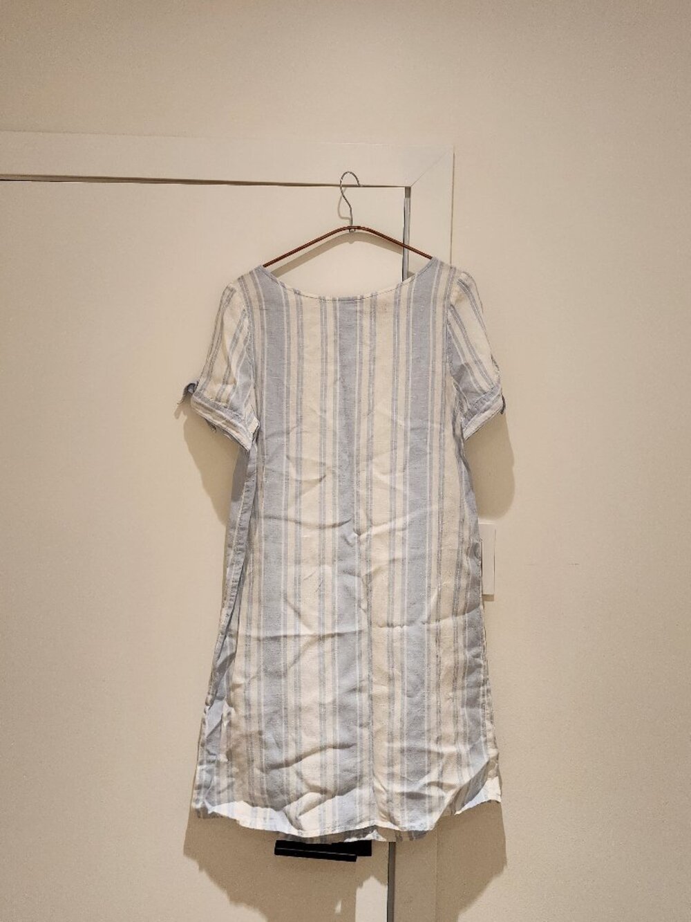 Saks Fifth Avenue Linen Striped Dress